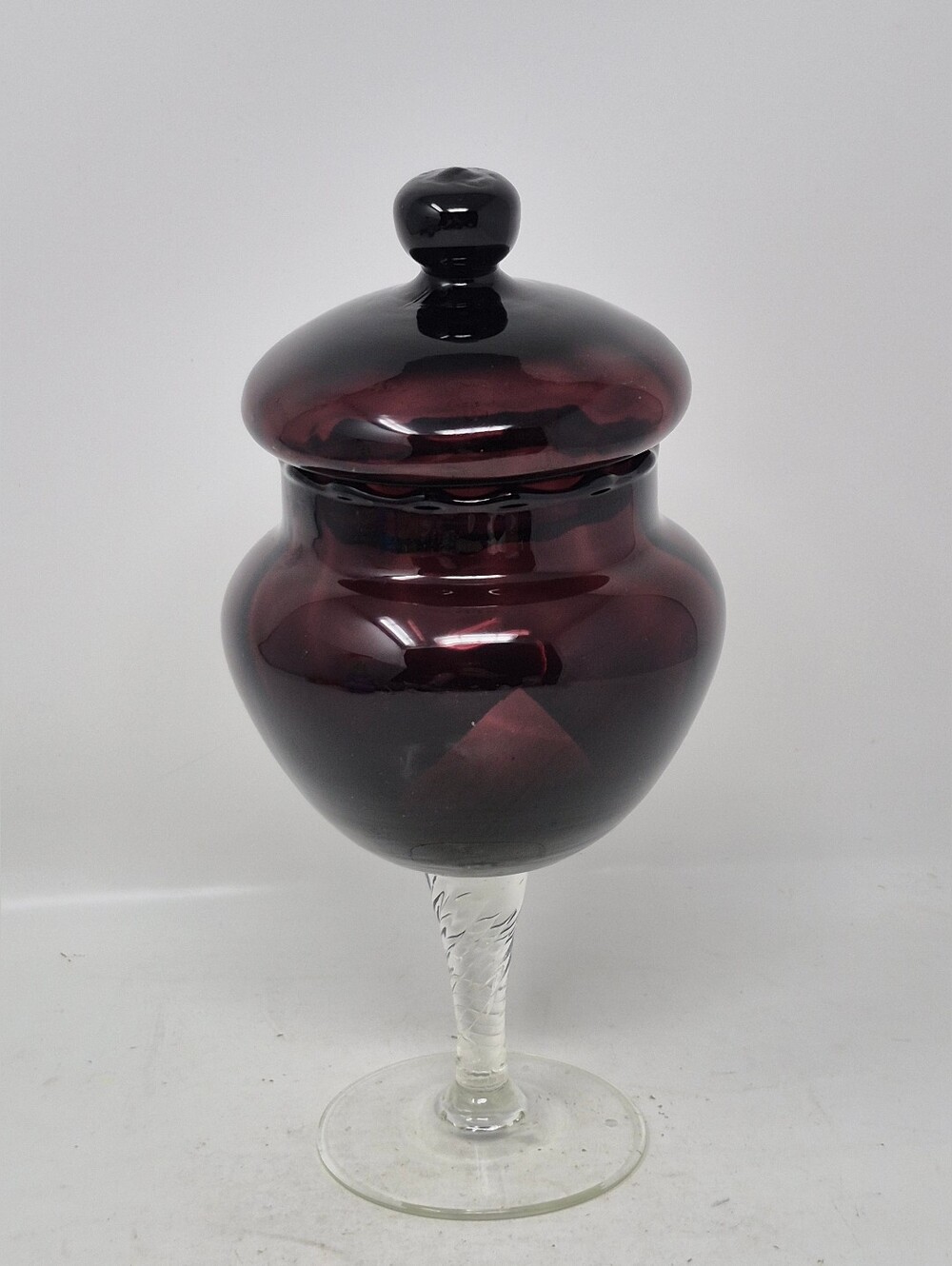 Empoli Amethyst Lidded Candy Dish